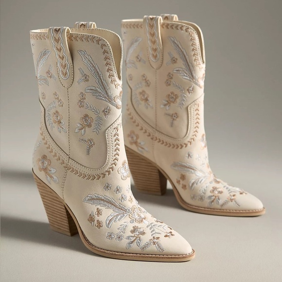 Dolce Vita Jessey Floral Western Cowboy Boots - Picture 7 of 8